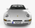 Porsche 968 1995 3D模型 正面图
