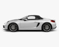 Porsche Boxster 981 Spyder 2016 3D模型 侧视图