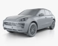 Porsche Macan GTS 2020 3D модель clay render