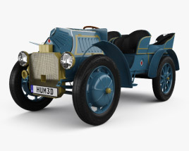 3D model of Porsche-Lohner Mixte hybrid 1900