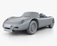 Porsche 718 1959 3D модель clay render