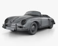 Porsche 356A 1600 Super Speedster 1955 3Dモデル wire render