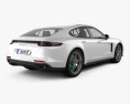 Porsche Panamera 4 E-ハイブリッ 2020 3Dモデル 後ろ姿