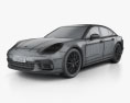 Porsche Panamera 4S 2020 3D-Modell wire render