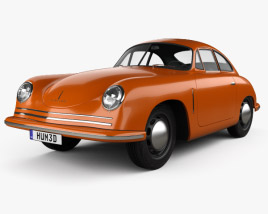 3D model of Porsche 356 Coupe 1948