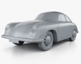 Porsche 356 Coupe 1948 3D модель clay render