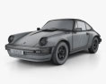 Porsche 911 SC Coupe (911) 1978 3D模型 wire render