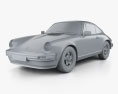 Porsche 911 SC Coupe (911) 1978 3D-Modell clay render