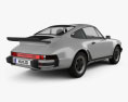 Porsche 911 Turbo (930) 1974 3D模型 后视图