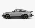 Porsche 911 Turbo (930) 1974 3D模型 侧视图