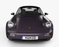 Porsche 911 Carrera 4 Coupe (964) Turbolook 30th anniversary 1996 3D 모델  front view