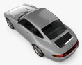 Porsche 911 Carrera 4S coupe (993) 2000 3d model top view