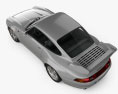 Porsche 911 Carrera GT2 coupé (993) 1998 Modèle 3d vue du dessus