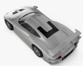 Porsche 911 GT1 Stradale (993) 1997 3D-Modell Draufsicht