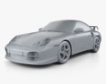Porsche 911 GT2 coupé (996) 2004 3D-Modell clay render