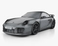 Porsche 911 GT2 (997) 2010 3d model wire render