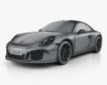 Porsche 911 R (991) 2020 3Dモデル wire render