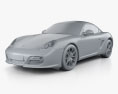 Porsche Cayman R (987C) 2013 3d model clay render