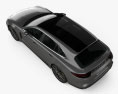 Porsche Panamera Sport Turismo Turbo 2020 3d model top view
