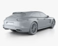 Porsche Panamera Sport Turismo Turbo 2020 3d model