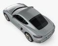 Porsche Cayman 718 (982C) 2016 3D模型 顶视图