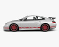 Porsche 911 GT3RS cupé (996) 2006 Modelo 3D vista lateral