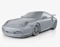 Porsche 911 GT3RS купе (996) 2006 3D модель clay render