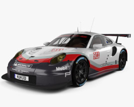 Porsche 911 Carrera (991) RSR 2020 3D model