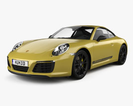 3D model of Porsche 911 Carrera T 2020