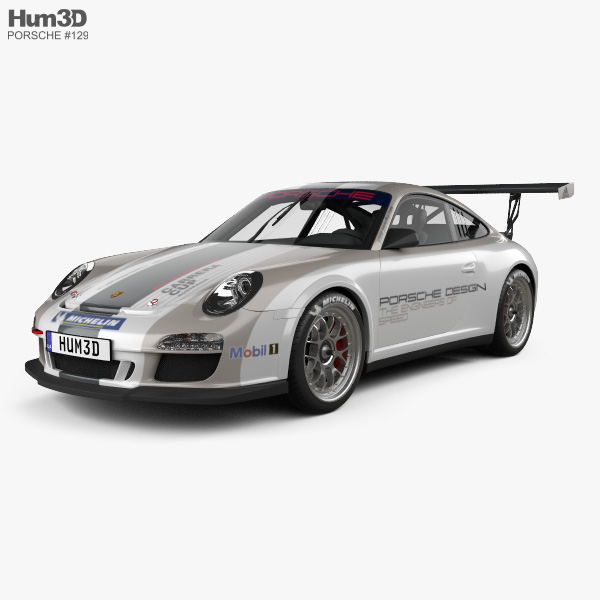 Porsche 911 Carrera GT3 Cup Car 2020 3Dモデル