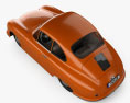 Porsche 356 coupe with HQ interior 1948 3d model top view