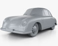 Porsche 356 coupe with HQ interior 1948 3d model clay render