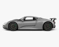 Porsche 918 spyder 带内饰 2015 3D模型 侧视图