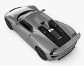 Porsche 918 spyder 带内饰 2015 3D模型 顶视图