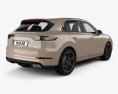 Porsche Cayenne Turbo with HQ interior 2020 3d model back view