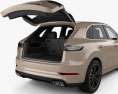 Porsche Cayenne Turbo 인테리어 가 있는 2020 3D 모델 