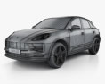 Porsche Macan S 2020 3d model wire render