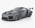 Porsche 935 2021 3D模型 wire render