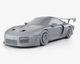 Porsche 935 2021 3D模型 clay render