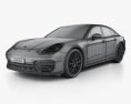 Porsche Panamera GTS 2022 3d model wire render