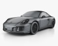 Porsche 911 Carrera GTS Кабриолет 2020 3D модель wire render
