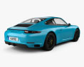 Porsche 911 Carrera GTS coupe 2022 3D模型 后视图