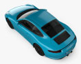 Porsche 911 Carrera GTS купе 2022 3D модель top view