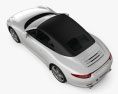 Porsche 911 Carrera 4 S cabriolet 2020 Modèle 3d vue du dessus