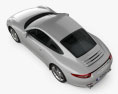 Porsche 911 Carrera 4 S coupe 2020 3D模型 顶视图