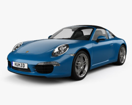 3D model of Porsche 911 Targa 4 2020