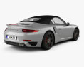 Porsche 911 Turbo カブリオレ 2020 3Dモデル 後ろ姿