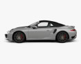 Porsche 911 Turbo 敞篷车 2020 3D模型 侧视图
