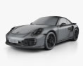 Porsche 911 Turbo S купе 2020 3D модель wire render