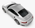Porsche 911 Turbo S купе 2020 3D модель top view